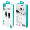 Кабель синхронізації Type-C To Lightning 30W для передачі даних і зарядки 1.2м чорний (SJ741USB02)