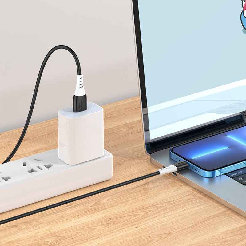 Кабель синхронизации iphone silicone Hoco 1м (X82-i)