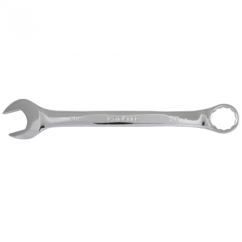Ключ комбінований 28 мм нікель-хром CARLIFE (WR3028)