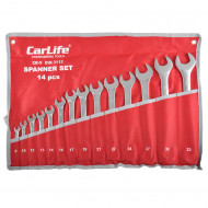 Набір ключів комб CARLIFE 14шт 8-32 мм 8-10-12-13-14-16-17-19-21-22-24-27-30-32 (WR4214)