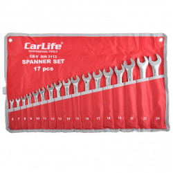 Набір ключів комбінованих Carlife 17шт 6-24 мм 6-7-8-9-10-11-12-13-14-15-16-17-18-19-21-22-24 (WR4217)