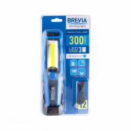 Лампа инспекционная LED 3W COB+1W LED 300lm 2000mAh microUSB Brevia (11320)