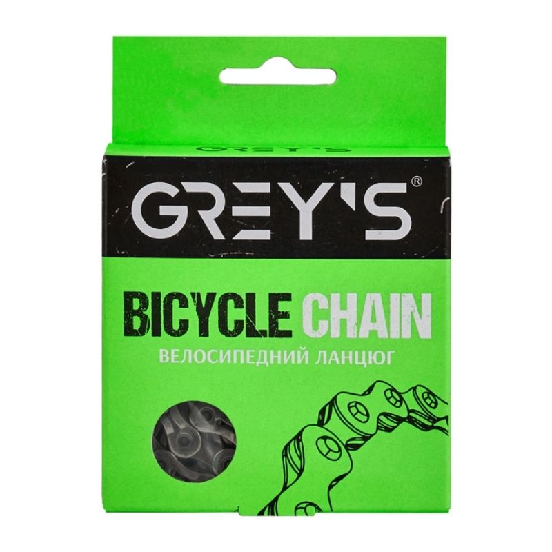 Ланцюг велосипедний Greys 9 швидкостей SLA-H9 Silver 116 ланок (GR24239)