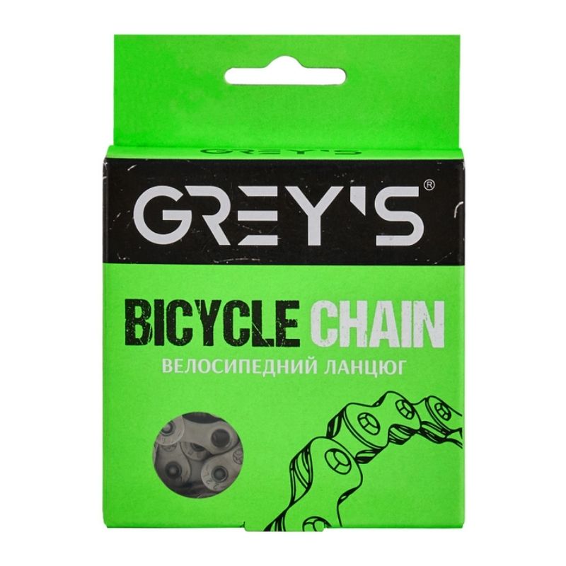 Ланцюг велосипедний Greys 8 швидкостей S88 Silver 116 ланок (GR24238)