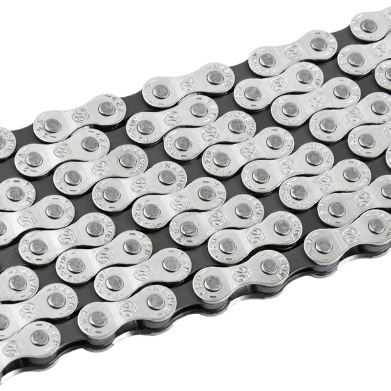 Ланцюг велосипедний Greys 7-8 швидкостей S52 Half Silver 116 ланок (GR24217)