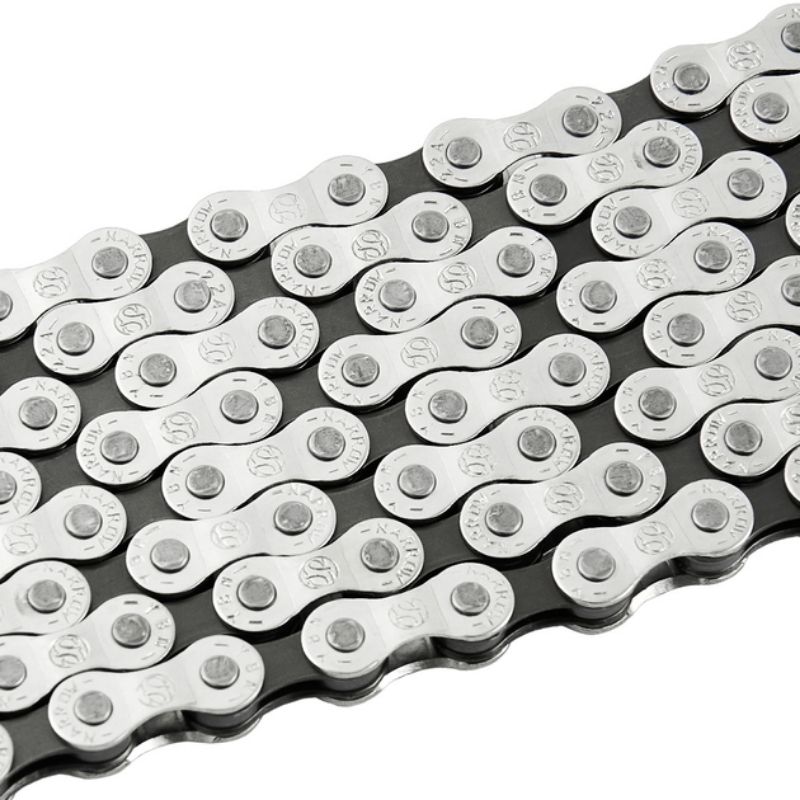 Ланцюг велосипедний Greys 6-7 швидкостей S50 Half Silver 116 ланок (GR24216)