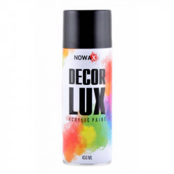 Акрилова фарба NOWAX Decor Lux Чорний глянець 450 мл (NX48010)