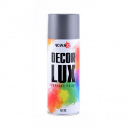Фарба глянсова срібно-сіра NOWAX Decor Lux 450 мл (NX48016)
