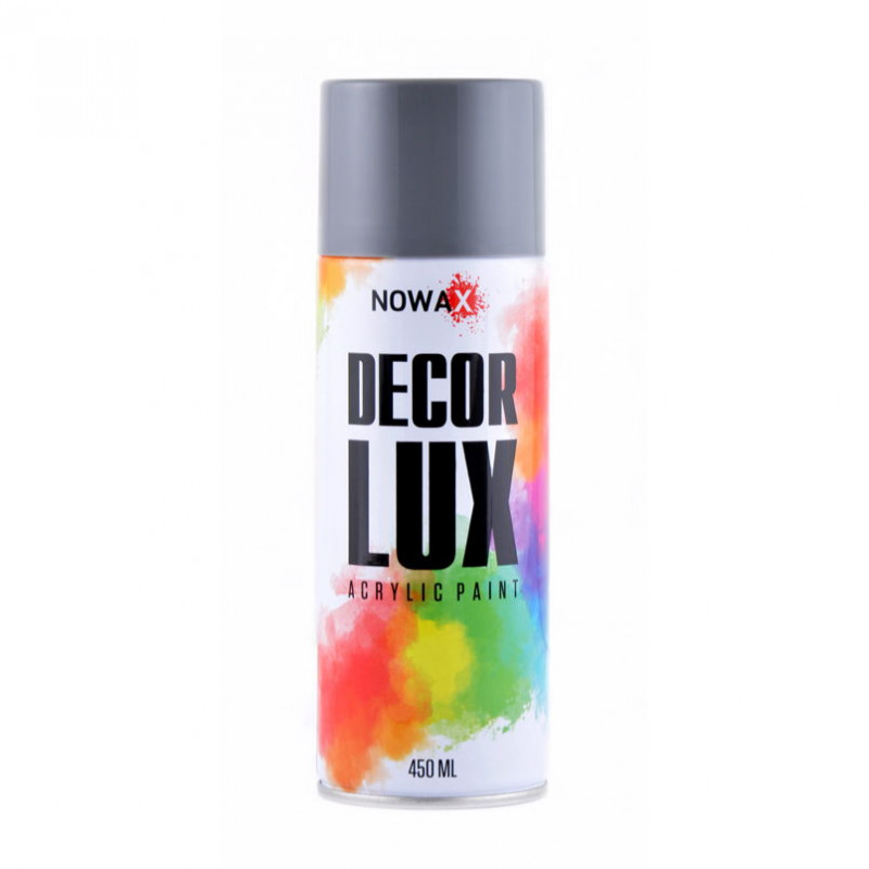 Акрилова фарба NOWAX Decor Lux 450 мл Світло-сіра (7001) (NX48017)