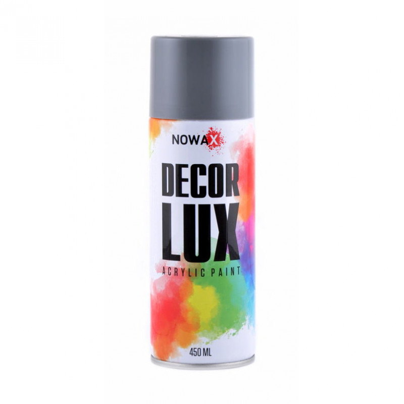 Акрилова фарба NOWAX Decor Lux Глянцева Темно-сіра 450 мл (NX48019)