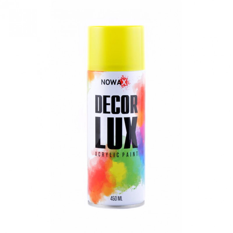 Акрилова фарба NOWAX Decor Lux Жовта 450 мл (NX48020)