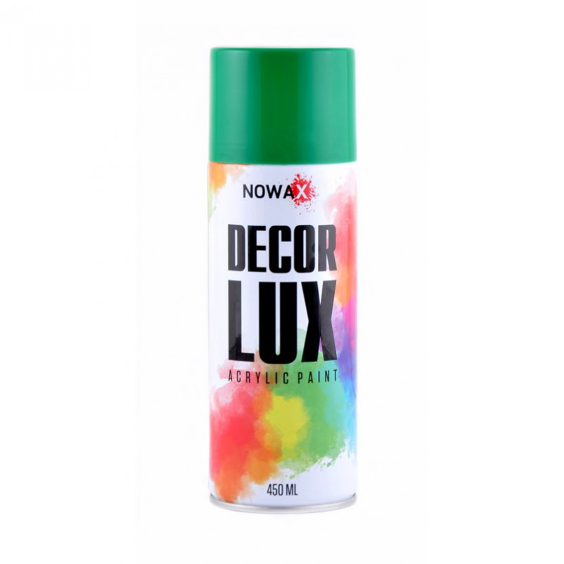 Акрилова глянцева фарба NOWAX Decor Lux Зелена М'ята 450 мл (NX48028)