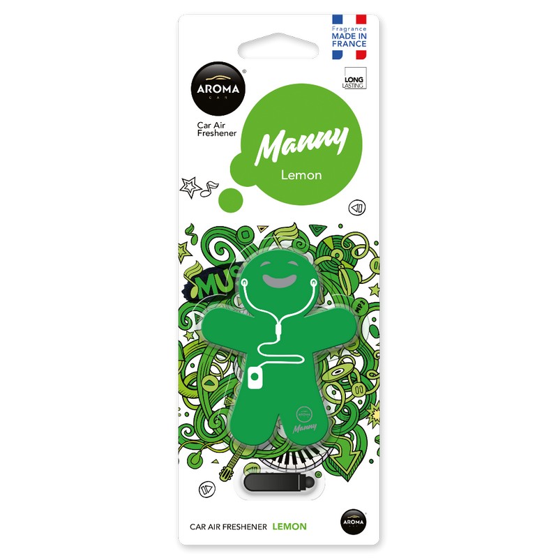 Ароматизатор до машини 8 г Aroma Car Manny - Lemon (92995)