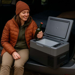 Портативний холодильник 22л Gearo автохолодильник компресорний пластиковий 12/24В 220В (G22)