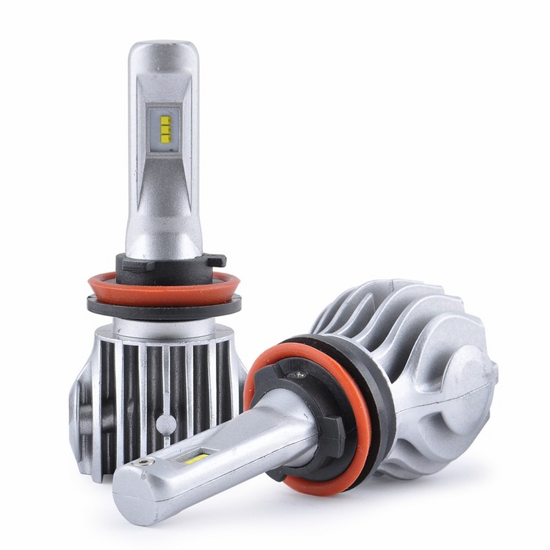 Світлодіодні автолампи H11 LED SOLAR CANBUS 12/24V 6500K 6000Lm 50W Cree Chip 1860 (8611)