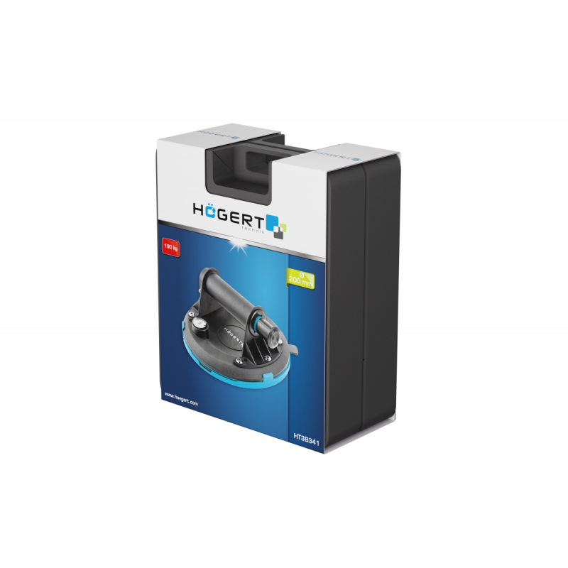 Ручна присоска з манометром 200 мм Hogert (HT3B341)