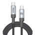 Кабель BREVIA Type-C to Type-C 100W 1,2m, black, box (250шт.) (57120BCCC1)