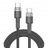 Кабель BREVIA Type-C to Type-C 60W 1,2m, black, box (250шт.) (53120BCCC1)