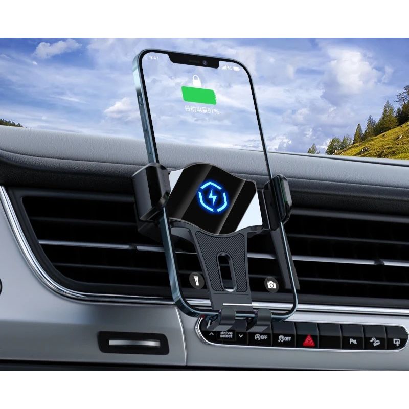 Тримач для телефону на дефлектор із бездротовою зарядкою (T5C)
