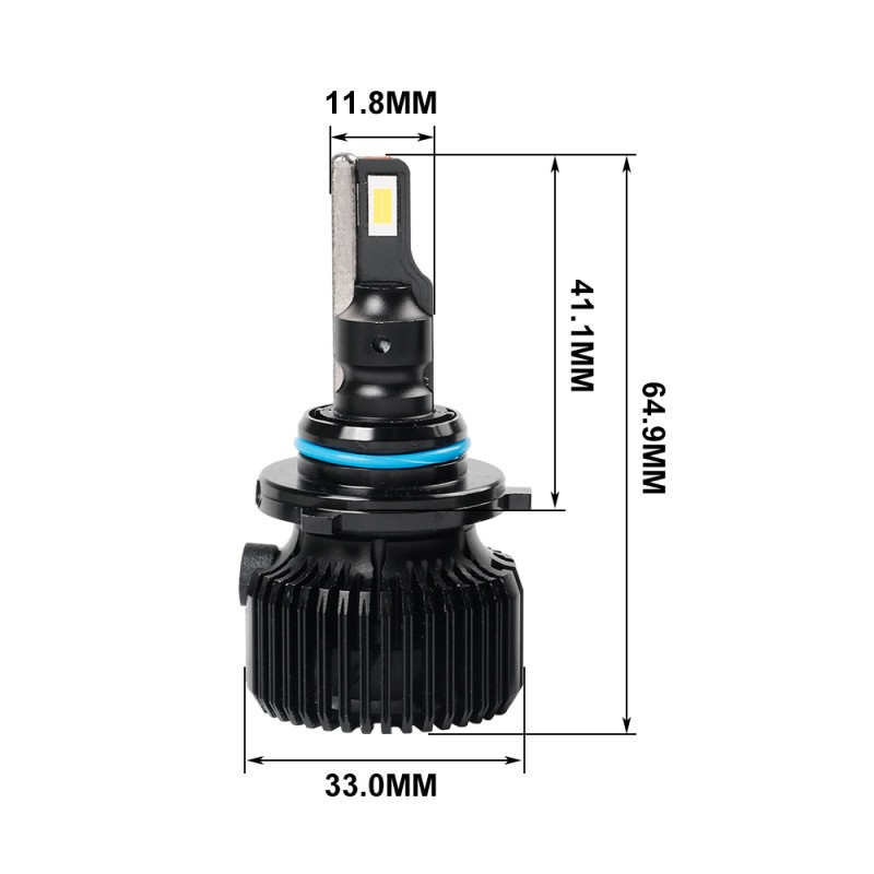 Світлодіодні автолампи HB3/4 Carlamp Smart Vision Gen 2 малогабаритні лампи сумісні на 99% з авто 8000 Lm 6500 K (SMGHB3/4)
