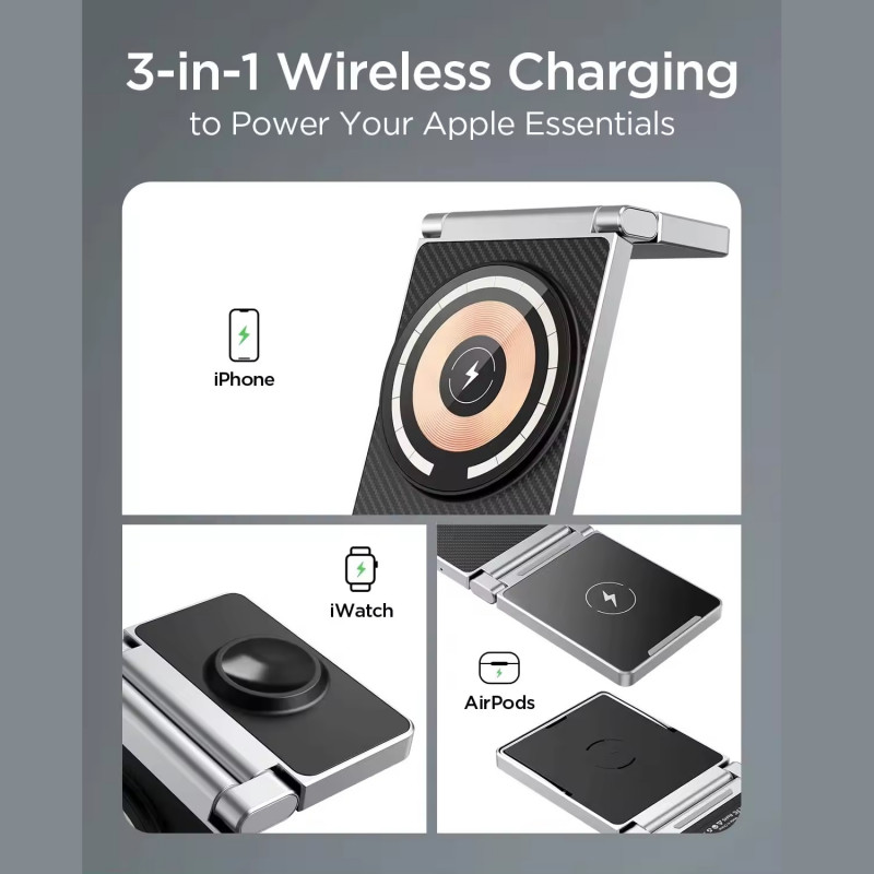Зарядна станція з бездротовою зарядкою (T30)
