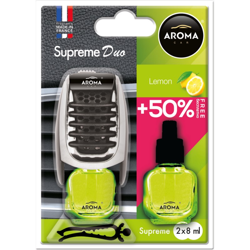 Ароматизатор до машини 8 мл Aroma Car Supreme Duo - Lemon (92252)