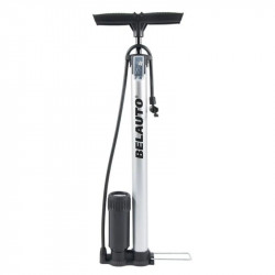 Насос ручной с манометром 10Атм BELAUTO стальной цилиндр (BL47)