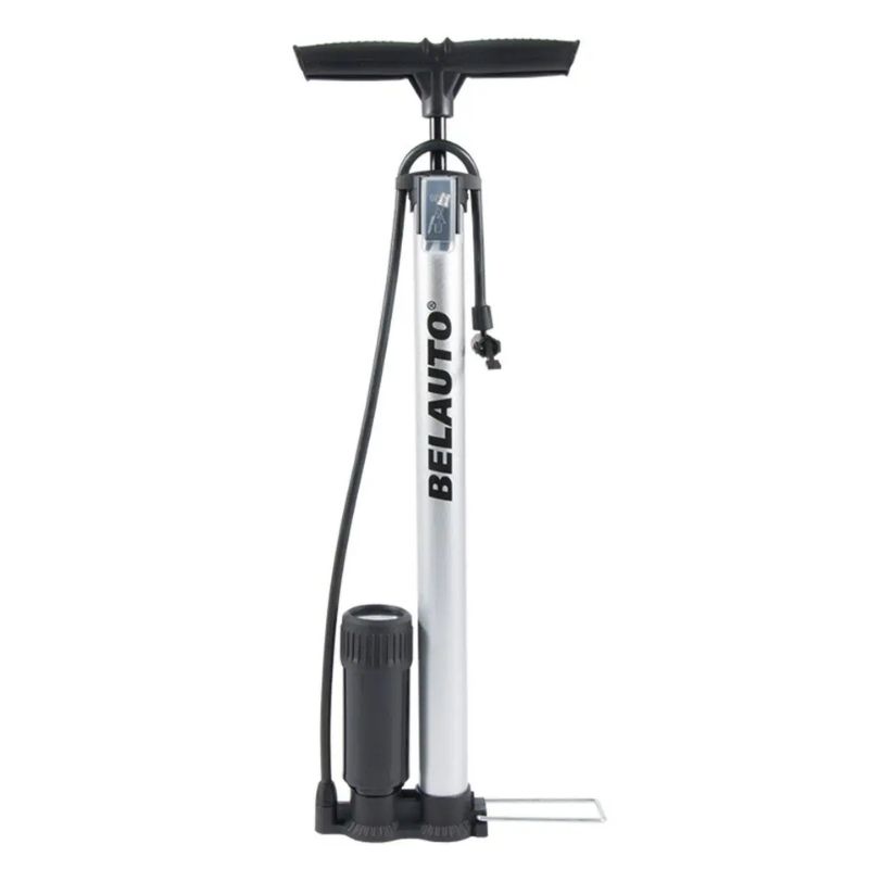 Насос ручной с манометром 10Атм BELAUTO стальной цилиндр (BL47)