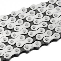 Ланцюг велосипедний Greys 1 швидкість S410 Half Silver 112 ланок (GR24020)