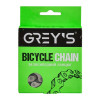 Ланцюг велосипедний Greys 1 швидкість S410 Half Silver 112 ланок (GR24020)