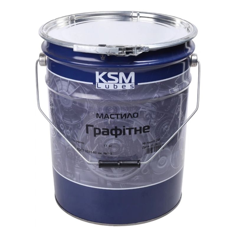 Смазка графитовая ГОСТ 3333-80 NLGI 25 (17 кг) KSM-Lubes (KSM-GRAPHITE-17KG)
