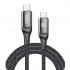 Кабель BREVIA Type-C to Type-C 60W 1m, black, box (250шт.) (56100BCCC1)
