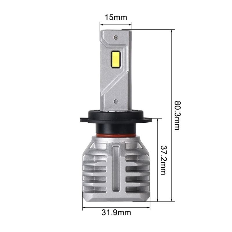 Світлодіодні лампи Н7 для авто Carlamp Night Vision Gen 3 Led автолампи 5500K 6000 Lm (NVG3H7)