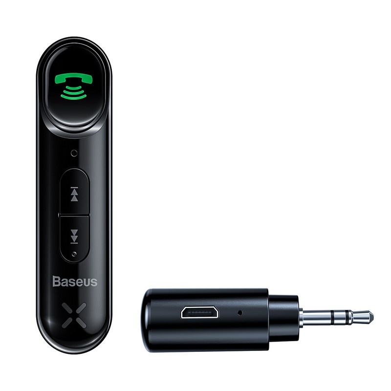 FM модулятор Bluetooth для авто Baseus 2.1А 1 USB чорний (WXQY-01)