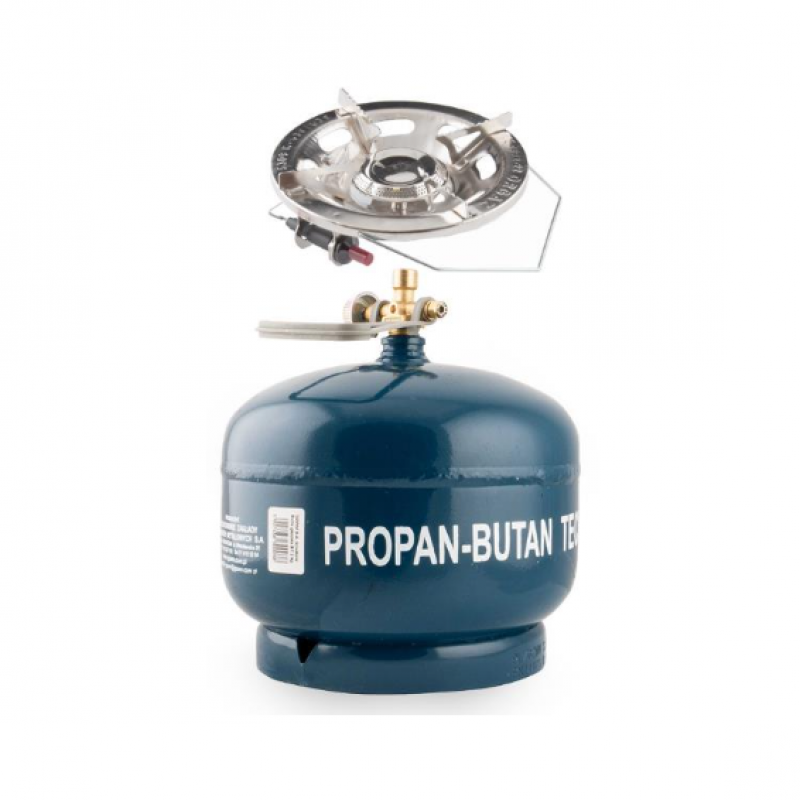 Набір металевий газовий балон GZWM BT-2 з газовим пальником Orgaz Stove СK-635 для активного відпочинку 4.8л (NC00620)