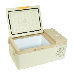 Автохолодильник компресорний 16л BREVIA автомобільний холодильник 12/24В 220В пластиковий (22140)