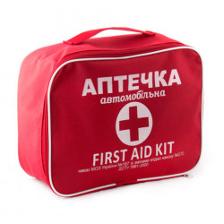 Аптечка автомобільна червона сумочка велика Аптечка (AMA-2)