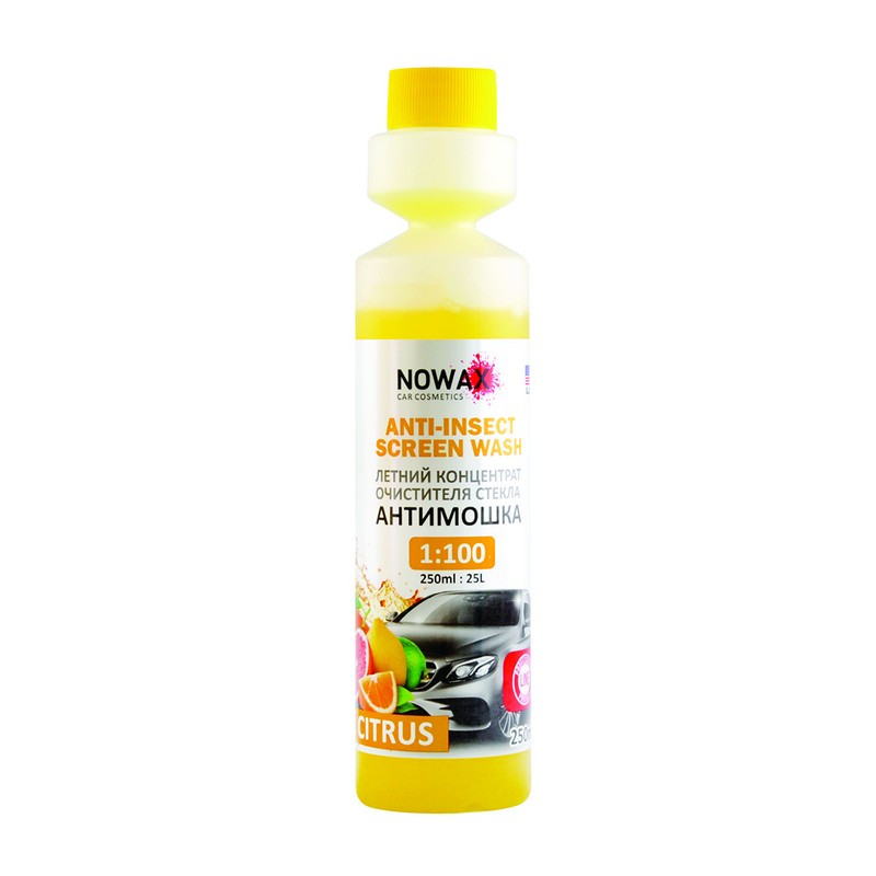 Омивач скла літній концентрат Nowax Anti-Insect Sreen Wash Citrus (NX25025)