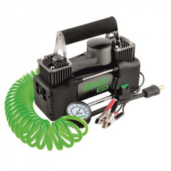 Автокомпресор двопоршневий на клеми АКБ URAGAN автомобільний компресор для шин R13-R19 85 л/хв 10Атм (90170)