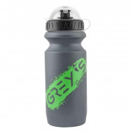 Фляга для велосипеда 600мл Grey's пластикова із захисним ковпачком сіра (GR15670)