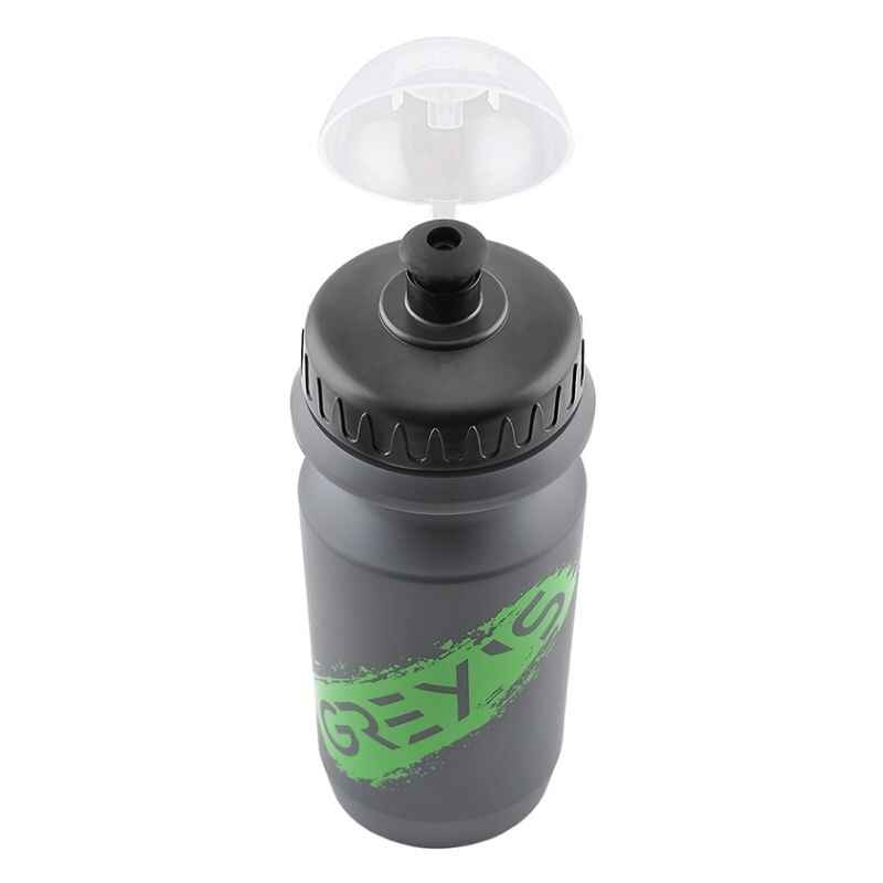 Фляга для велосипеда 600мл Grey's пластикова із захисним ковпачком сіра (GR15670)