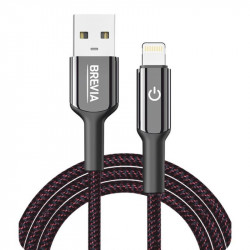 Кабель BREVIA USB to Lightning 1,2m, black, box (250шт.) (54120BULC1)