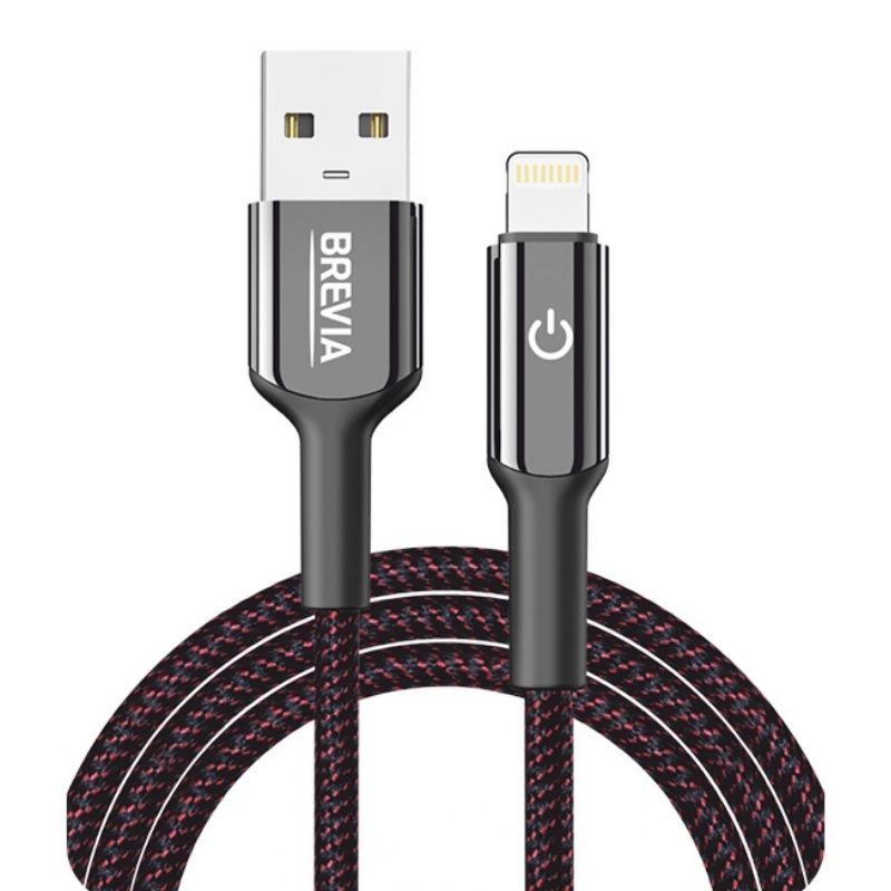 Кабель BREVIA USB to Lightning 1,2m, black, box (250шт.) (54120BULC1)