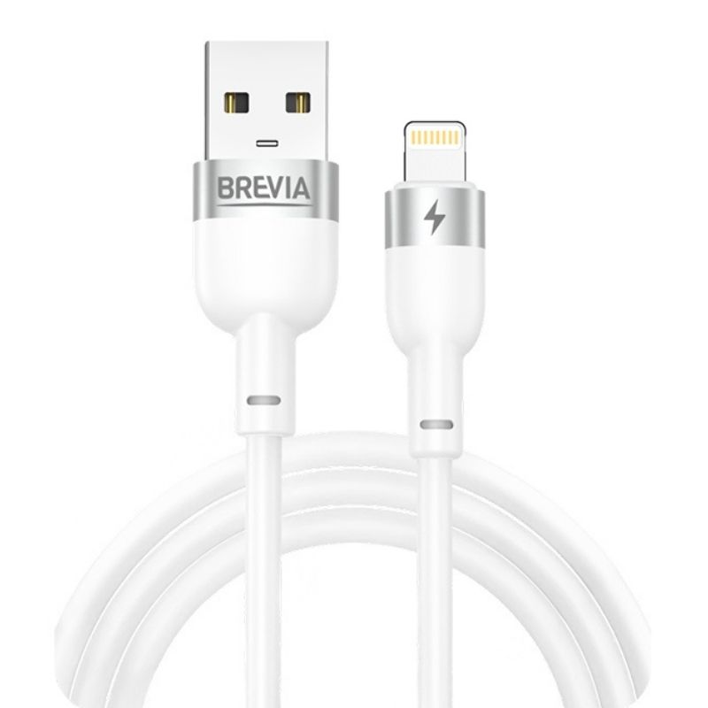 Кабель BREVIA USB to Lightning 1.2m, white, box (250шт.) (52120WULC1)