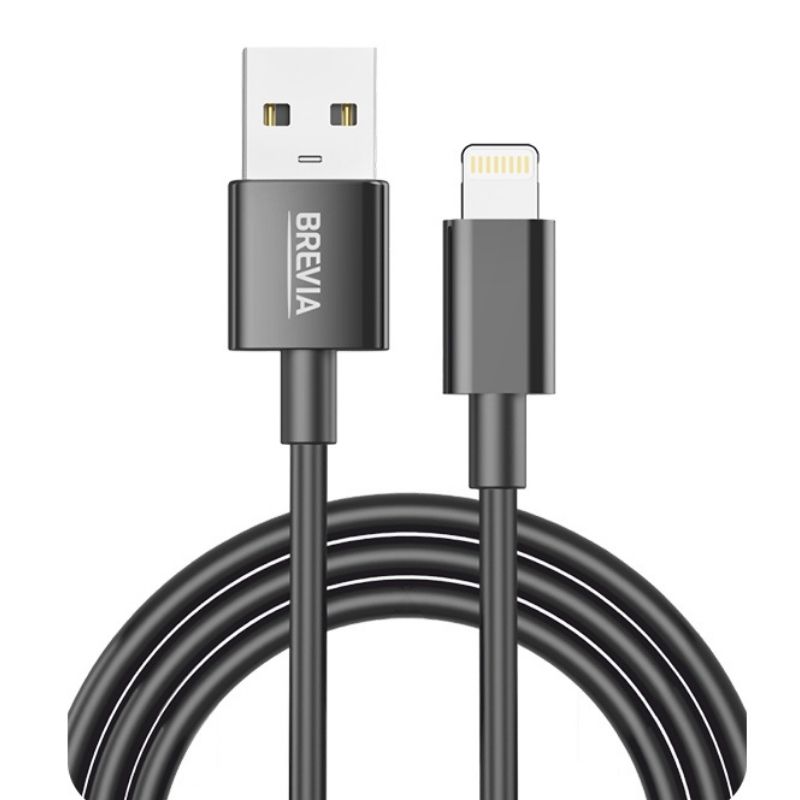 Кабель BREVIA USB to Lightning 1m, black, box (250шт.) (55100BULC1)