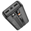 Повербанк 20000mAh 2А Hoco J118A Power Bank USB Type-C Lightning с кабелем (J118A)