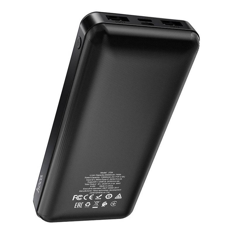Повербанк 20000mAh 2А Hoco J72A Power Bank 2USB LED индикатор (J72A)