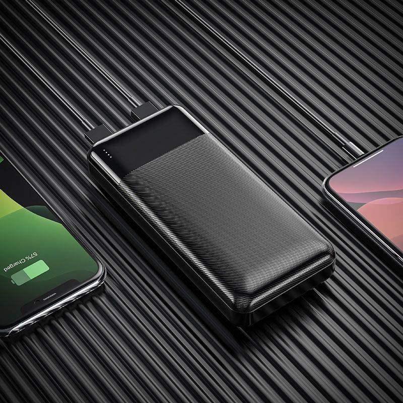 Повербанк 20000mAh 2А Hoco J72A Power Bank 2USB LED индикатор (J72A)
