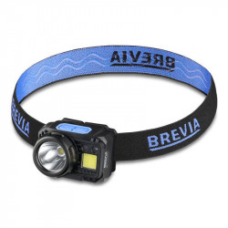 Фонарь налобный Brevia 500Lm, 3W CREE XPG+COB, 1200mAh/3xAAA, з сенсором білий/червоний (14350ERBX1)