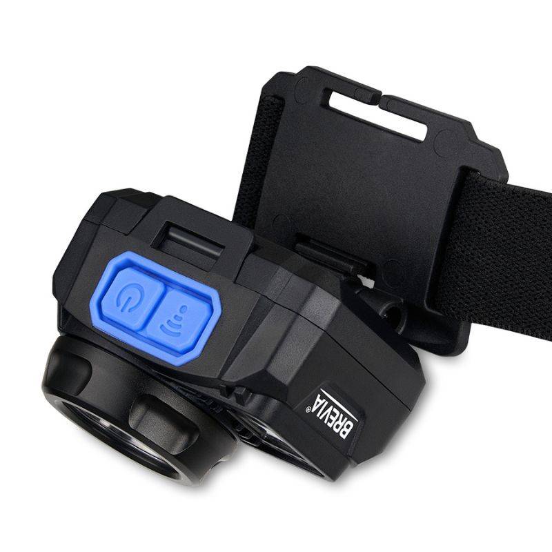 Фонарь налобный Brevia 500Lm, 3W CREE XPG+COB, 1200mAh/3xAAA, з сенсором білий/червоний (14350ERBX1)